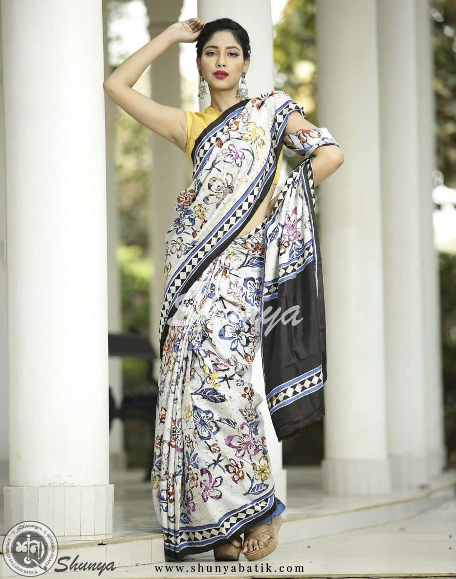 BATIK COTTON SAREE at Rs 550/piece in Jaipur | ID: 23192363948